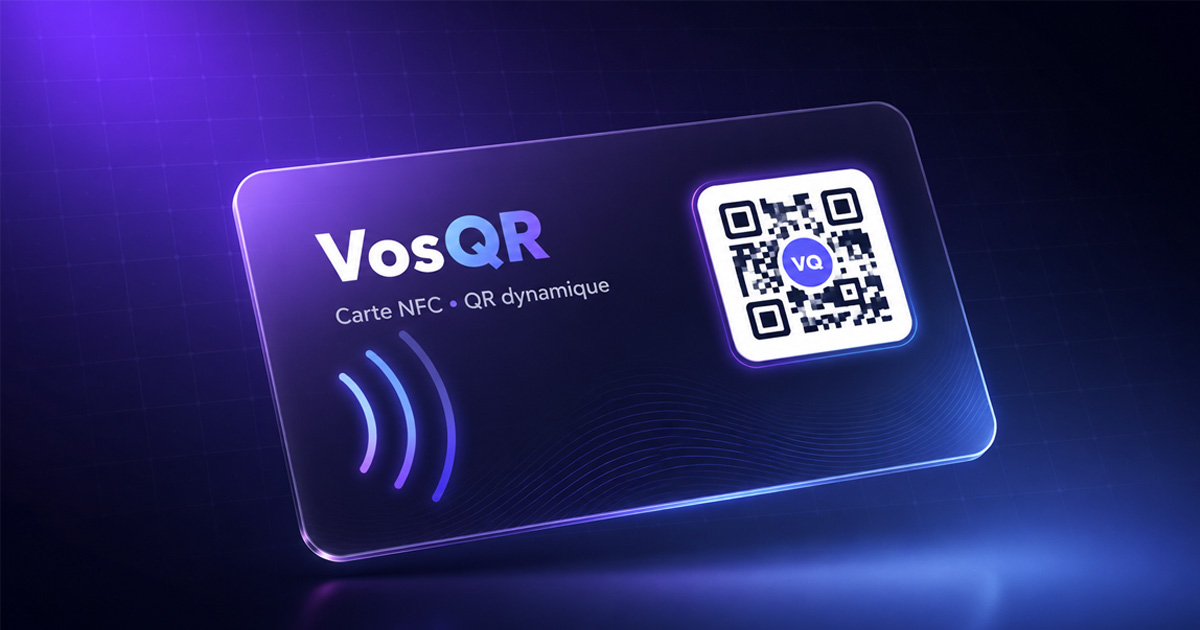Carte NFC et tag sans contact compatible VosQR